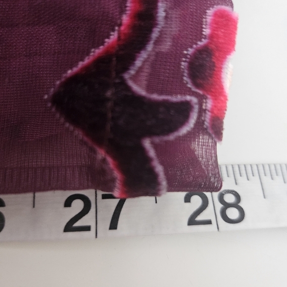 Chelsea & Violet Maroon Velvet Boho Paisley Jumpsuit Sz Medium Fairycore NWT - Picture 10 of 14